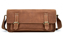 Leather Laptop Shoulder Bag for Men — Stylish and Protective Crossbody Laptop
